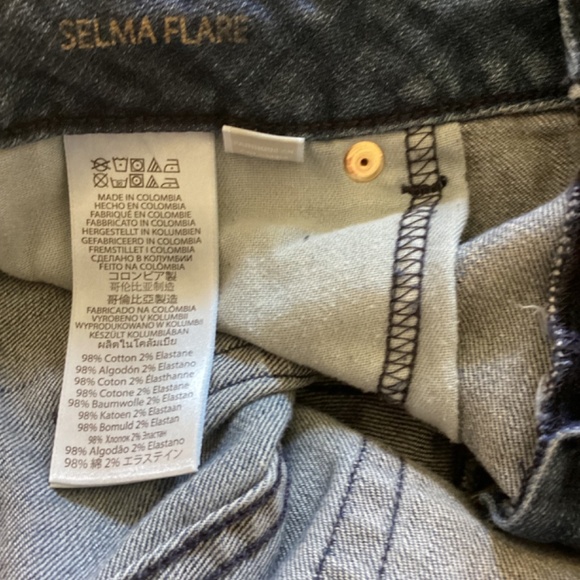 Michael Kors Selma Flare Denim Jeans Size 4 Long‎ Inseam Tall Jeans - Picture 10 of 10